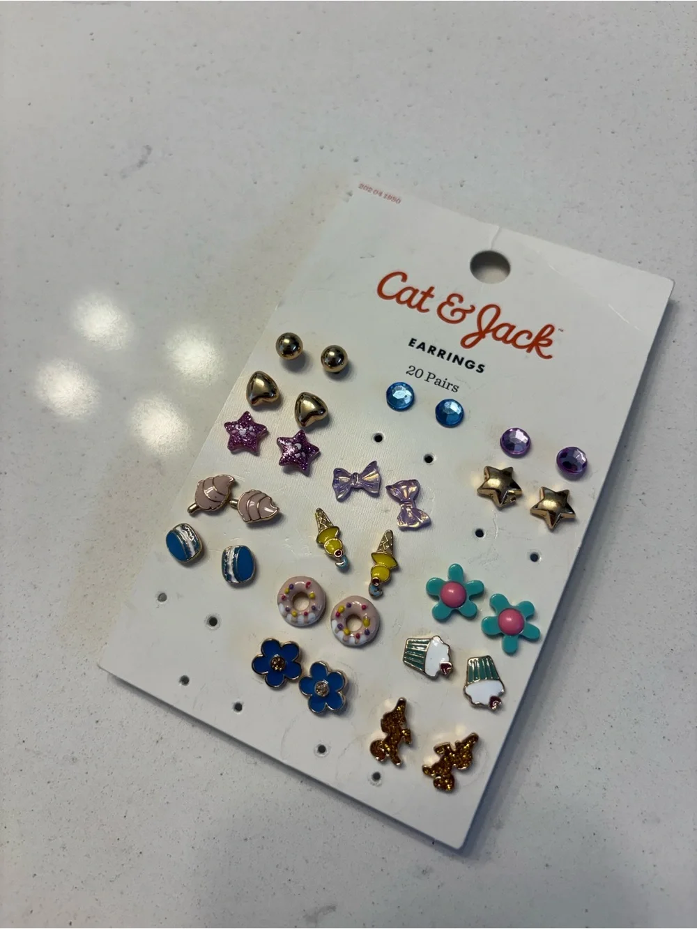 Cat & Jack Kids Multi-Color Earring Set - 15 Pairs